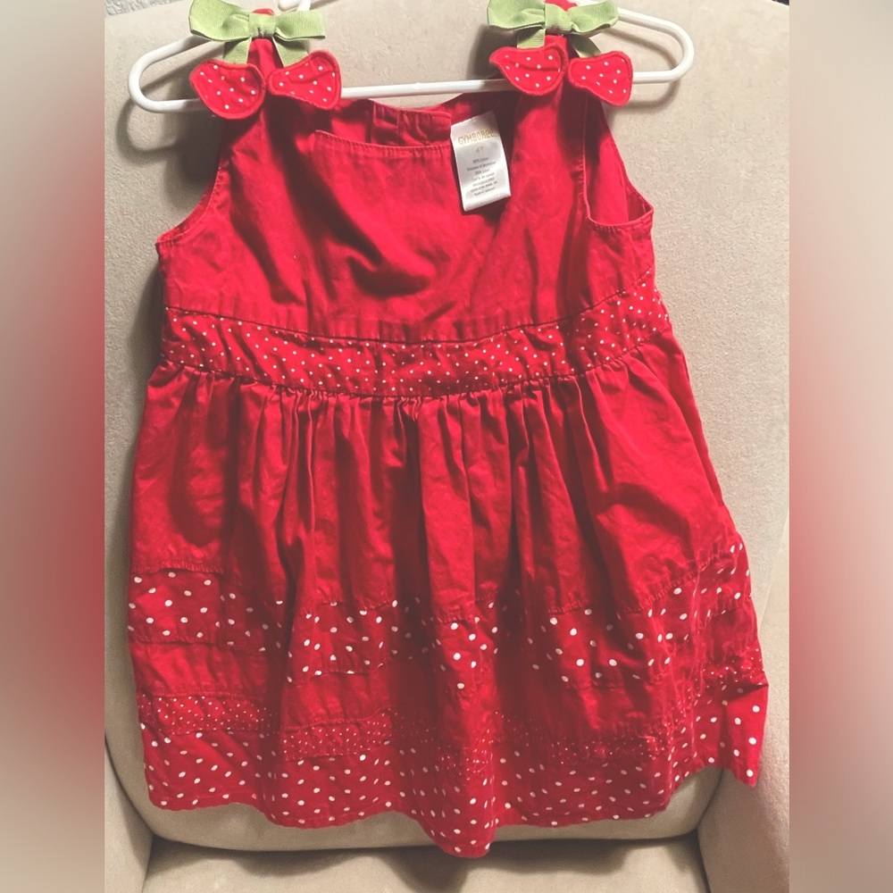 Cherry summer toddler dress 4t